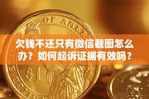 武汉欠钱不还只有微信截图怎么办？如何起诉证据有效吗？