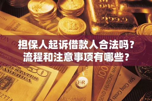 武汉担保人起诉借款人合法吗？流程和注意事项有哪些？
