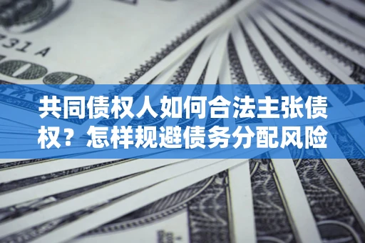 武汉共同债权人如何合法主张债权？怎样规避债务分配风险？