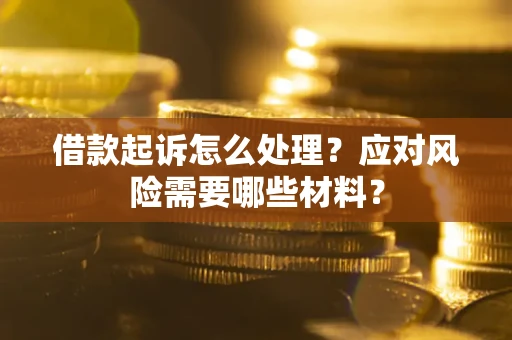 武汉借款起诉怎么处理？应对风险需要哪些材料？