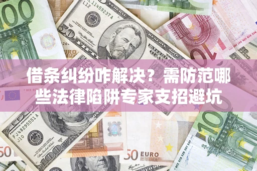 武汉借条纠纷咋解决？需防范哪些法律陷阱专家支招避坑