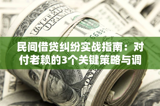武汉民间借贷纠纷实战指南：对付老赖的3个关键策略与调解盲区解析