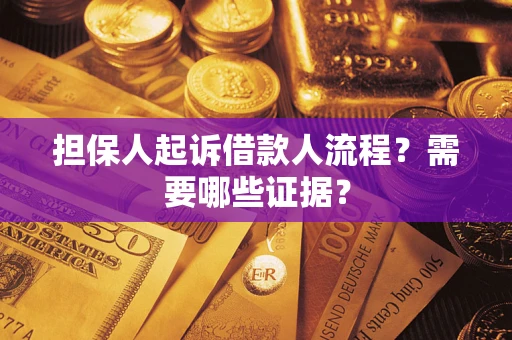 武汉担保人起诉借款人流程？需要哪些证据？