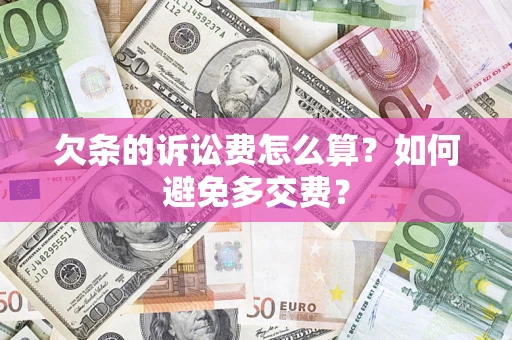 武汉欠条的诉讼费怎么算？如何避免多交费？